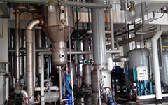 0.8 T/h sodium chloride single-effect evaporator continuously